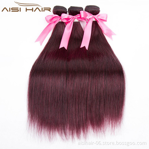Aisi Hair 18 Inch Long Silky Straight Indian Hair Weave Extension ,  Human Hair Bundles